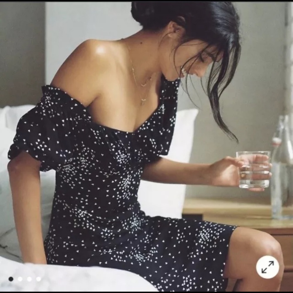 Anthropologie Heart Print Juliet Dress